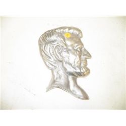 Aluminum Lincoln Wall Plaque