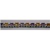 Image 1 : 9.730g Bracelet of Citrine and Amethyst Sterling Silver