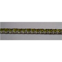 12.770g Bracelet of Peridot Sterling Silver