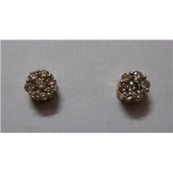 1.76g Earring of Diamond 0.42 Ctw in14kt Yellow Gold