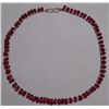 Image 1 : Ruby 111.75 CTW Necklace in Silver