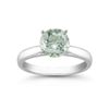 Image 1 : Genuine 2.0 ctw Green Amethyst Solitaire Ring 14kt