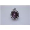 Image 1 : 35.00 CTW RUBY STAR WITH DIAMOND PENDANT .925 STERLING