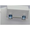 Image 1 : 15.25 CTW BLUE TOPAZ EARRING .925 STERLING SILVER