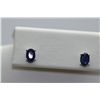 Image 1 : 6.00 CTW SAPPHIRE EARINGS .925 STERLING SILVER