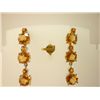 Image 1 : 30.75 CTW CITRINE EARRING .925 STERLING SILVER