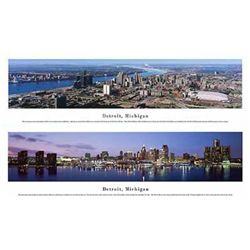 2 James Blakeway Panorama Photo Prints Detroit, MI