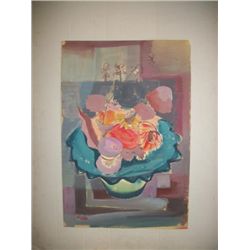 Vintage Modern Still Life Signed - Jan Matulka