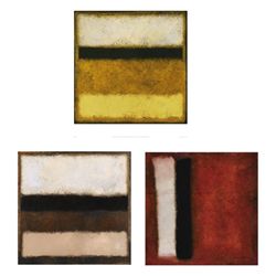 3 Bea Last Abstract Art Prints Red Barn,Earth,Long Days