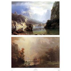 2 Albert Bierstadt Art Prints Sierra Nevada Morning