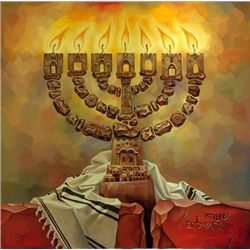 Deborah Kotovsky Art Print Menorah