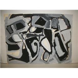Vintage Abstract Signed/Dated - Dugmore '58