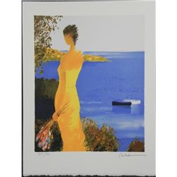 Emile Bellet Quietude Marine Lithograph S/N Print