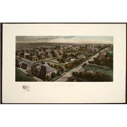 University of Illinois Art Print U of I Etching 1911