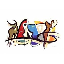 Man and Beast Art Print Alfred Gockel
