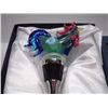 Image 2 : Murano Glass Wine Stopper - Rooster