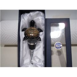 Murano Glass Wine Stopper - Sea Turtle