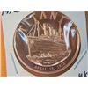Image 1 : 1 OUNCE COPPER 1912 TITANTIC