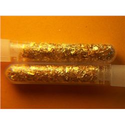GOLD (2) VIALS 22k GOLD FLAKE