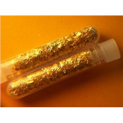 GOLD (2) VIALS 22k GOLD FLAKE