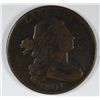 Image 1 : 1801 LARGE ONE CENT SHELDON 219 3 ERRORS REVERSE CHOICE VF