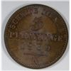 Image 2 : 1869A 3 PFENNINGE, 120 EINEN THALER, PRUSSIA GEM UNC