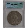 Image 1 : 1800 BUST DOLLAR ICG EF-40 ORIGINAL AND NICE TYPICAL SOFT STRIKE THRU EAGLE CTR
