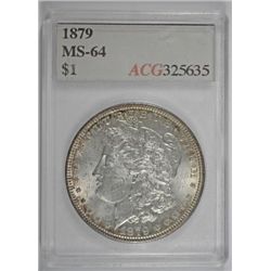 1879 MORGAN DOLLAR ACG MS-64