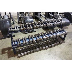 METAL DUMBELLS AND WEIGHT RACK