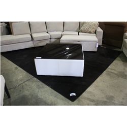 BLACK AREA RUG