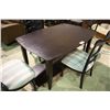 Image 1 : DARK WOOD DINNING TABLE WITH LEAF