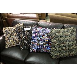 4 TIE TUFTED CUSHIONS