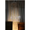 Image 1 : CROME & CRYSTAL GLASS HALOGEN CHANDELIER