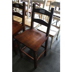 CHERRY WOODEN BAR STOOL