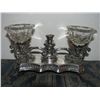 Image 1 : ANTIQUE FRENCH SOLID SILVER INKWELL INK STAND