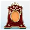 Image 1 : Red Guilloche Enamel Faberge Frame