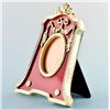 Image 2 : Red Guilloche Enamel Faberge Frame