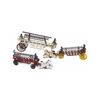Image 1 : Three Cast Iron Fire trucks two with horses. Len