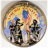 Image 1 : 2001 AMERICAN SILVER EAGLE, COLORIZED  TO REMEMBER FIRST RESPONDERS OF 9/11