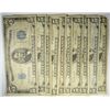 Image 1 : ( 10 ) UNITED STATES $5.00 SILVER CERTIFICATES, GOOD OR BETTER