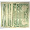 Image 2 : ( 10 ) UNITED STATES $5.00 SILVER CERTIFICATES, GOOD OR BETTER