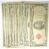 Image 1 : ( 10 ) UNITED STATES $5.00 RED SEAL NOTES. GOOD