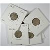 Image 1 : ( 7 ) DIFFERENT 3 CENT NICKELS, 1865, 66, 67, 68, 69, 74, AND 1881  AG/FINE