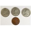 Image 1 : 4 PCS CANADA COINS (1922 ONE CENT, 2-1926 FIVE CENT, 1929 FIVE CENT)