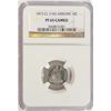Image 1 : 1873 CLOSED 3 NO ARROWS SEATED DIME NGC PROOF 65 CAMEO! WHITE AND BEAUTIFUL!