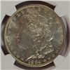 Image 2 : 1904 MORGAN DOLLAR NGC UNC, SAYS CLEANED, MINOR HAIR-LINES. GRADES MS63