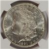 Image 2 : 1891-CC MORGAN DOLLAR NGC MS63 BLAST WHITE+NICE