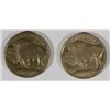 Image 2 : 1913-D TYPE 1 UNC & 1913-S TYPE 1 AU BUFFALO NICKELS