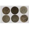 Image 2 : 6 DIFFERENT SEATED HALF DIMES ( 48, 50-O, 53, 54, 55, 56) AG-VG