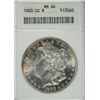 Image 1 : 1883-CC MORGAN DOLLAR ANACS MS64